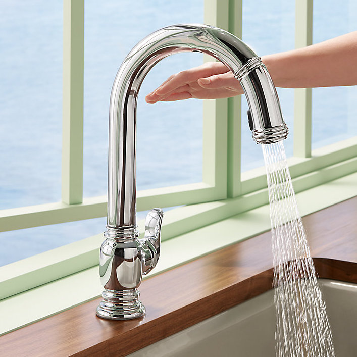 Kohler Beckon (TM) Touchless PullDown Kitchen Sink Faucet & Reviews